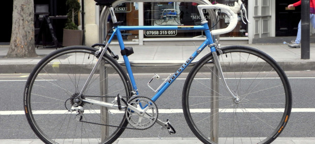 Bike locked in London